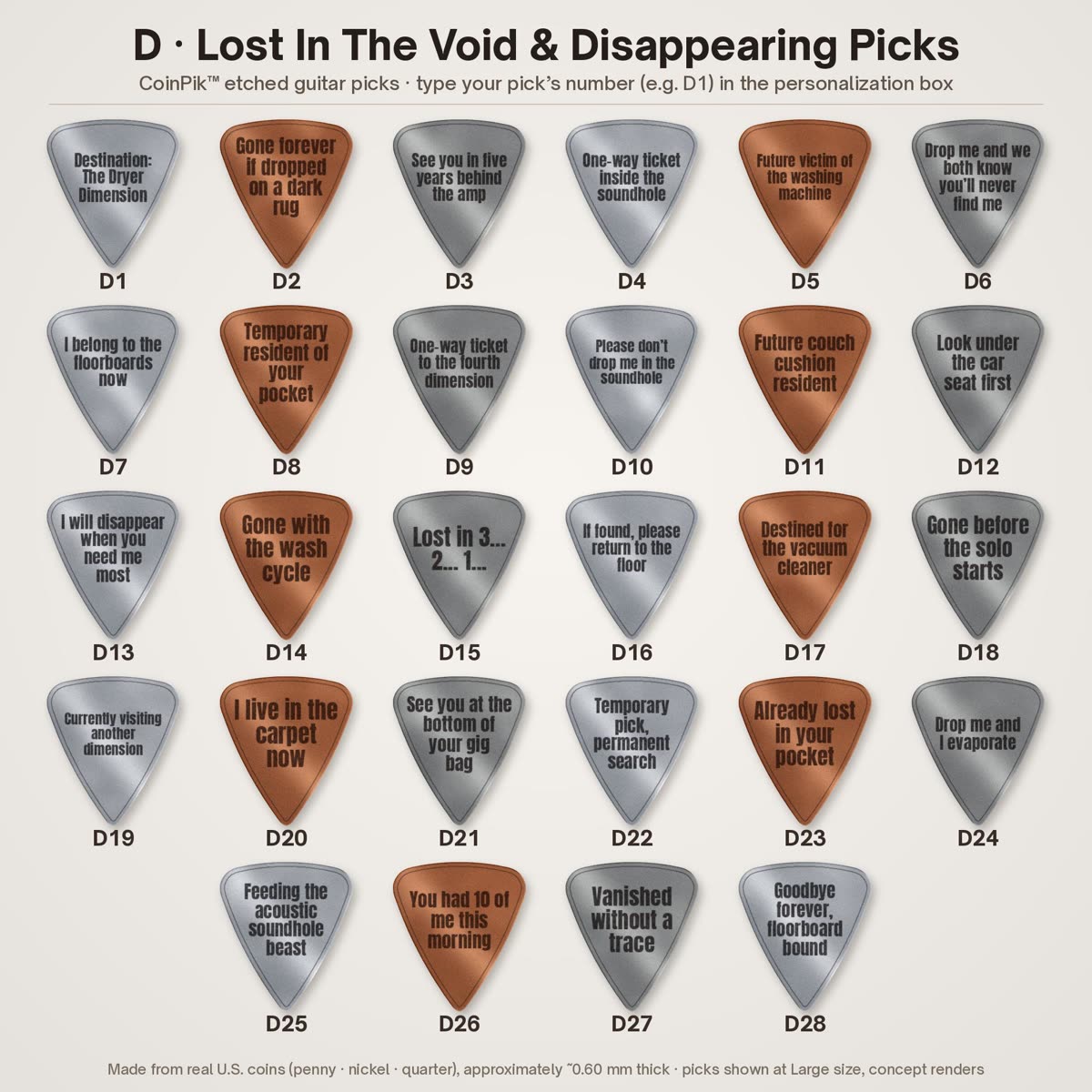 CoinPik guitar pick photo 9 of 13